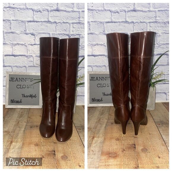 Coach Millie Boots Size 7.5  Signature C Logo Print - Picture 7 of 13